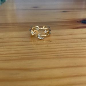 Gold Moon and Stars Ring!
